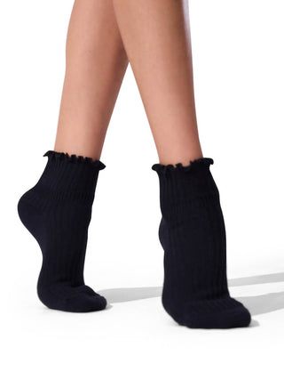 BG107C Children's Scalloped Edge 3 Pack Sock - Child XS