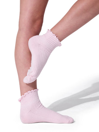 BG107C Children's Scalloped Edge 3 Pack Sock - Child XS