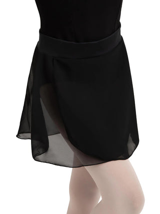 TC0011C Girls Black Pull On Skirt