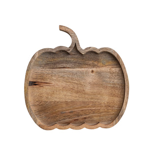 Mango Wood Pumpkin Shape Cheese/Serving Board
