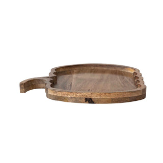 Mango Wood Pumpkin Shape Cheese/Serving Board