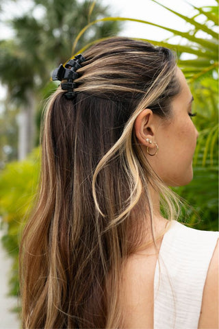 Classic Jet Black Small Claw Clip - Teleties