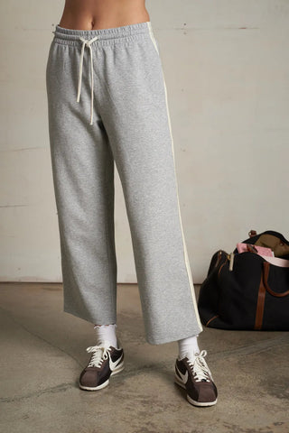 Calud Pureform Track Pant - Heather Grey // Perfect White Tee
