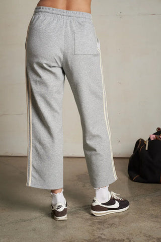 Calud Pureform Track Pant - Heather Grey // Perfect White Tee