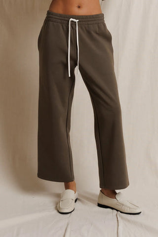 Claud Pureform Track Pant - Dark Olive // Perfect White Tee