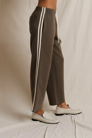 Claud Pureform Track Pant - Dark Olive // Perfect White Tee