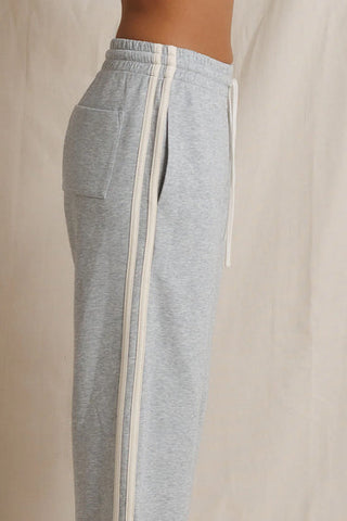 Calud Pureform Track Pant - Heather Grey // Perfect White Tee