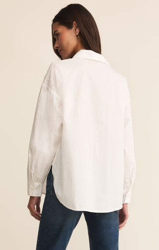 Elevated Poplin Shirt / White / Z Supply