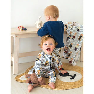 Cozy Romper // Blue Bear