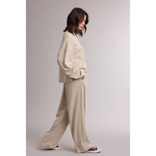 Harper Striped Knit Set - Taupe & Cream