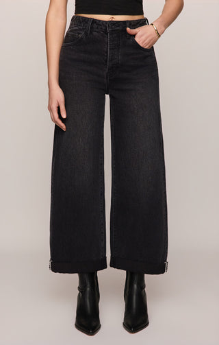 The Show Off Denim High-Rise Bowed Pant - Nocturne // Z Supply