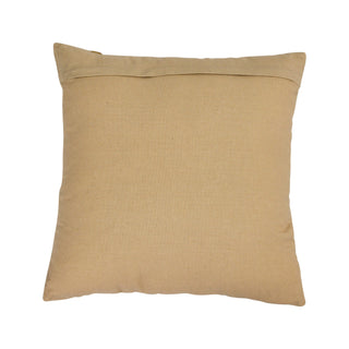 20" Square Cotton Flower Design Pillow