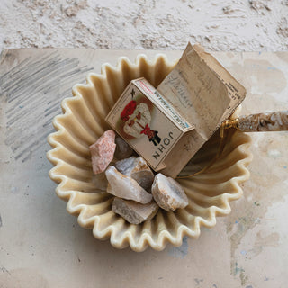 Fluted Decorative Bowl / Cream