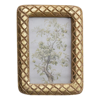 Gold Framed Mango Wood Photo Frame