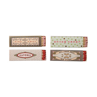 Boxed Safety Matches Set of 12 w/ Saying