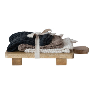 Waffle Weave Dish Cloth on Serving Board