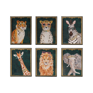 Hand-Painted Animals Acrylic Box Framed Wall Décor