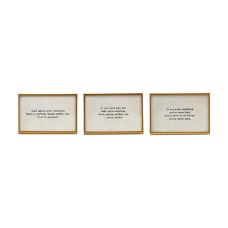 Large Frame with Easel and Saying - Gold