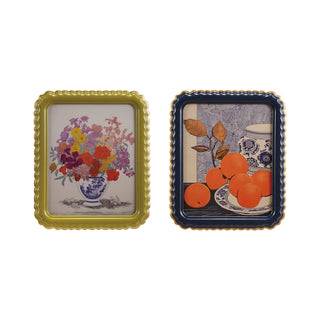 Scalloped Photo Frame w/ Gold Edge