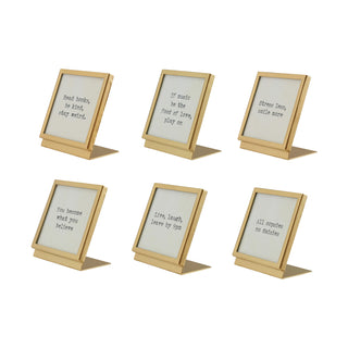 Playful Small Frame w/ Easel & Saying - Gold