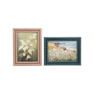 Resin Bobbin Photo Frame, 2 Colors / 5" x 7"