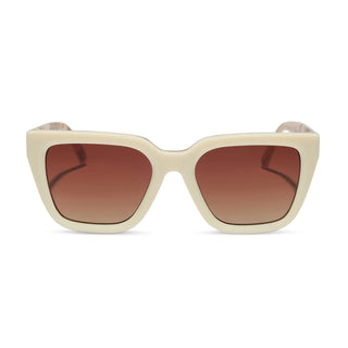 DIFF Amara Courtside Sunglasses - Ivory Gilded Tort