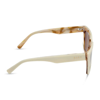 DIFF Amara Courtside Sunglasses - Ivory Gilded Tort