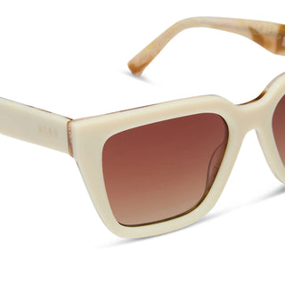 DIFF Amara Courtside Sunglasses - Ivory Gilded Tort