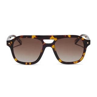 Coast Tortoise Brown Gradient Sunglasses // DIFF