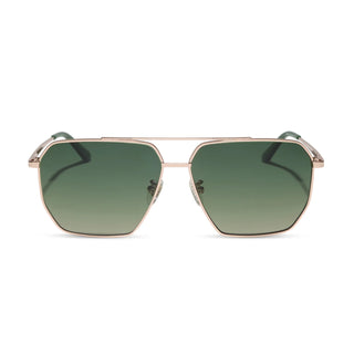 DIFF Berkely Champagne Gold / Aloe Green Gradient Sunglasses