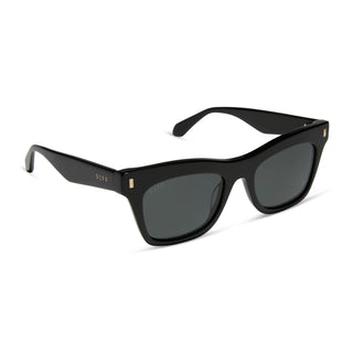 DIFF Bradley Black + Grey Polarized Sunglasses