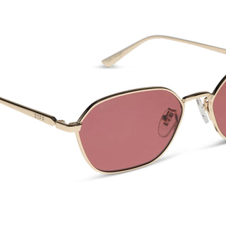 Kennedy Gold Dusk Sunglasses // DIFF