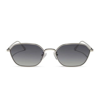 DIFF Kennedy Silver + Grey Gradient Sunglasses - Caitlin Covington