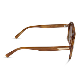 DIFF Cameron Polarized Sunglasses - Tawny Tortoise + Brown Gradient