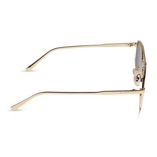 DIFF Charley Gold + Brown Sunglasses