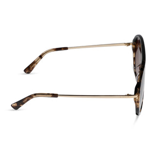 DIFF Cleo Aviator Sunglasses - Espresso Tort & Brown Gradient