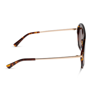 DIFF Cleo Aviator Rich Tortoise Sunglasses