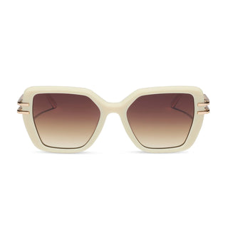 DIFF Dasha Courtside Ivory Sunglasses
