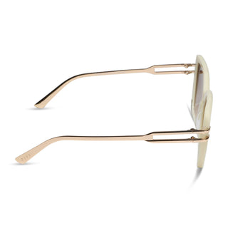 DIFF Dasha Courtside Ivory Sunglasses
