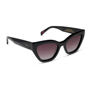 DIFF Emily Devil Wears Prada Black + Brown Gradient Sunglasses