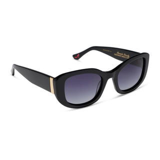 Miranda Black Grey Gradient Sunglasses // DIFF
