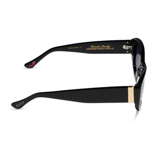 Miranda Black Grey Gradient Sunglasses // DIFF
