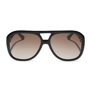 DIFF Pauline Black + Brown Gradient Sunglasses