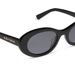DIFF Sabrina Black + Grey Sunglasses
