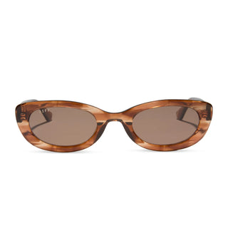 DIFF Raya Horn Tortoise Sunglasses - Jojo Fletcher