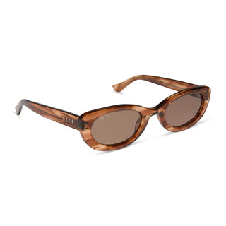 DIFF Raya Horn Tortoise Sunglasses - Jojo Fletcher