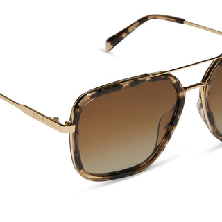 DIFF Jordan Espresso Tortoise + Brown Gradient Sunglasses