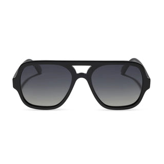 Layton Black Grey Gradient Sunglasses // DIFF