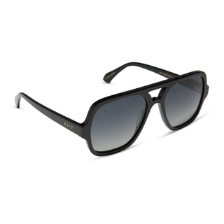 Layton Black Grey Gradient Sunglasses // DIFF