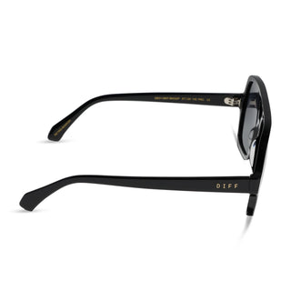 Layton Black Grey Gradient Sunglasses // DIFF